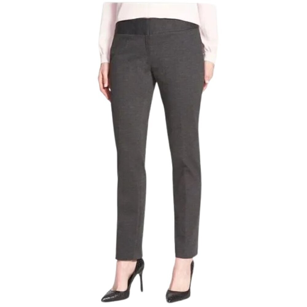 NWT Vince Camuto Dark Heather Gray Ponte Ankle Trouser Pants Sz. 2